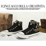 2Way レタードプリント ハイカットスニーカー | RAiseNsE | 詳細画像8