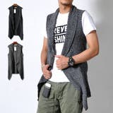 ニット ロングベスト メンズ | RAiseNsE | 詳細画像1