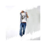 ノースリーブ チェックベスト メンズ トップス シャツ カジュアル #T177 | RAiseNsE | 詳細画像8