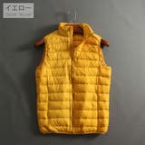 イエロー | 中綿ベスト シンプル アウター | RAiseNsE 