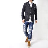 プリントスウェットジャケット メンズ アウター ブレザー[7色]#T351c1 | RAiseNsE  | 詳細画像6 