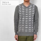 カットライン Vネック ニット | RAiseNsE  | 詳細画像14 