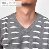 カットライン Vネック ニット | RAiseNsE  | 詳細画像17 
