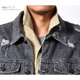 ダメージ加工 デニムジャケット メンズ | RAiseNsE | 詳細画像16