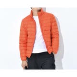 オレンジ | ライトダウンジャケット メンズ 立て襟 | RAiseNsE 