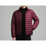 ワイン | ライトダウンジャケット メンズ 立て襟 | RAiseNsE 