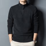 A-ブラック | 両面フリース 極暖 トップス | RAiseNsE 