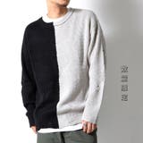 数量限定 バイカラーニット セーター | RAiseNsE  | 詳細画像1 