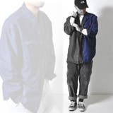 裏地付きデニムシャツ ビッグシルエット メンズ | RAiseNsE | 詳細画像25