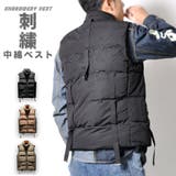 刺繍 中綿ベスト 和テイスト | RAiseNsE | 詳細画像1