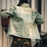 ヴィンテージ加工 迷彩柄デニムジャケット JKT | RAiseNsE | 詳細画像11