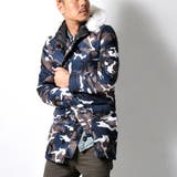 迷彩ミリタリーハーフコート メンズ アウター | RAiseNsE | 詳細画像1