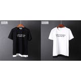フェイクレイヤード ロゴ刺繍Tシャツ 半袖 | RAiseNsE  | 詳細画像2 