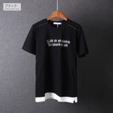 フェイクレイヤード ロゴ刺繍Tシャツ 半袖 | RAiseNsE  | 詳細画像14 