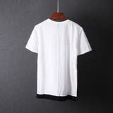フェイクレイヤード ロゴ刺繍Tシャツ 半袖 | RAiseNsE  | 詳細画像16 