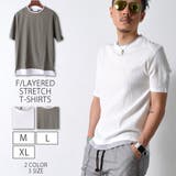 フェイクレイヤード ストレッチTシャツ 半袖 | RAiseNsE | 詳細画像1
