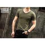 Vネック カラーTシャツ トップス | RAiseNsE  | 詳細画像13 