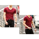 Vネック カラーTシャツ トップス | RAiseNsE  | 詳細画像18 