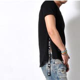 サイドジップデザイン テールカット 半袖Tシャツ | RAiseNsE  | 詳細画像10 