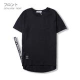 サイドジップデザイン テールカット 半袖Tシャツ | RAiseNsE  | 詳細画像19 