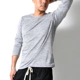 クルーネック:グレー | シンプル 長袖 Tシャツ | RAiseNsE