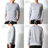Vネック:グレー | シンプル 長袖 Tシャツ | RAiseNsE