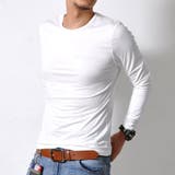 クルーネック:ホワイト | シンプル 長袖 Tシャツ | RAiseNsE