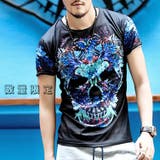 数量限定 スカルプリント 半袖Tシャツ | RAiseNsE | 詳細画像1
