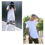 ロング丈 ラウンドカット 半袖Tシャツ | RAiseNsE  | 詳細画像7 
