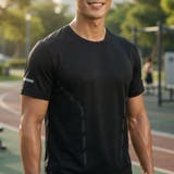 サラサラ 速乾 半袖Tシャツ メンズ 冷感 スポーツ 夏[8色]#TA192 | RAiseNsE  | 詳細画像7 