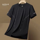 サラサラ 速乾 半袖Tシャツ メンズ 冷感 スポーツ 夏[8色]#TA192 | RAiseNsE  | 詳細画像17 
