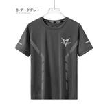 B-ダークグレー | 半袖 スポーツTシャツ 接触冷感 | RAiseNsE 
