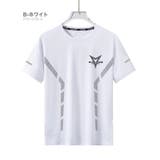 B-ホワイト | 半袖 スポーツTシャツ 接触冷感 | RAiseNsE 