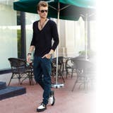 長袖Tシャツ Vネック シンプル | RAiseNsE  | 詳細画像3 