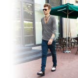 長袖Tシャツ Vネック シンプル | RAiseNsE  | 詳細画像4 