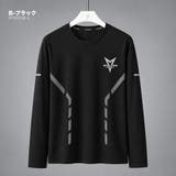 B-ブラック | スポーツ 長袖 Tシャツ | RAiseNsE 