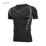 Pタイプ-黒 | 半袖 コンプレッションウェア アンダーウェア | RAiseNsE