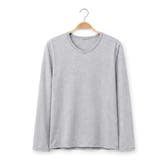 ライトグレー | Vネック カラーロングスリーブTシャツ トップス | RAiseNsE 