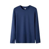 ネイビー | 無地 長袖Tシャツ メンズ | RAiseNsE