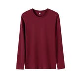 ワイン | 無地 長袖Tシャツ メンズ | RAiseNsE