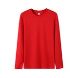 レッド | 無地 長袖Tシャツ メンズ | RAiseNsE