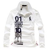 ロゴ 長袖 ポロシャツ メンズ 高品質 ボタン 襟付き[2色]#TPpk99 | RAiseNsE  | 詳細画像8 