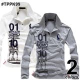 ロゴ 長袖 ポロシャツ メンズ 高品質 ボタン 襟付き[2色]#TPpk99 | RAiseNsE  | 詳細画像1 