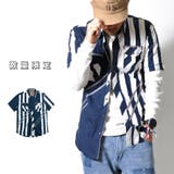 ストライプ 半袖シャツ メンズ | RAiseNsE | 詳細画像1