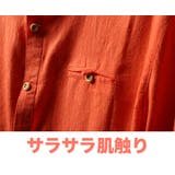 スタンドカラー 5分袖オレンジシャツ トップス | RAiseNsE | 詳細画像16