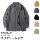 ロゴ入り ミリタリーシャツ メンズ | RAiseNsE | 詳細画像1