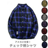 長袖 チェック柄シャツ メンズ | RAiseNsE | 詳細画像1