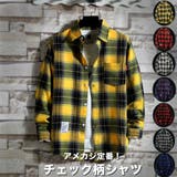 長袖 チェック柄シャツ メンズ | RAiseNsE | 詳細画像1