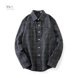 グレー | 長袖 チェック柄シャツ メンズ | RAiseNsE 