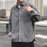 グレー | 長袖 コーデュロイ シャツ | RAiseNsE 